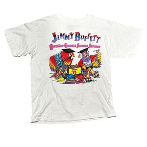 Very Rare Giant Jimmy Buffet Domino College Summer Sessions 1995 Riverbend Tee